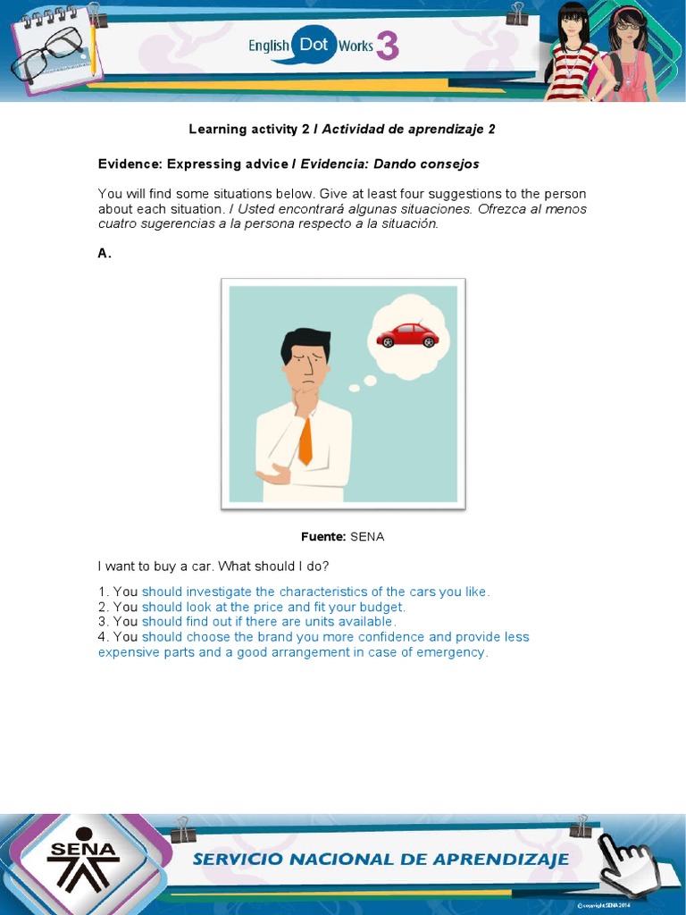 Advice Suggestions for Various Situations | PDF | Business
