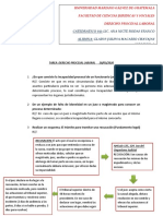 TAREA DERECHO PROCESAL LABORAL (Tarea 2)