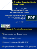 Research and Training Opportunities in Global Health