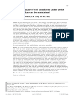 Numerical study of soil conditions under which-a