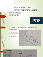 Cambios de Longitud en Barras y Torsion