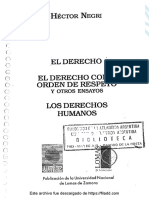 Hector Negri. El Derecho Como Orden de Respeto y Otros Ensayos. Los Derechos Humanos