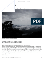 Synovial Chondromatosis - RP's Ortho Notes PDF