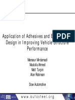 29 - Application of Adhesives and Bonded Joint Design in Improving Vehicle Structure Performance