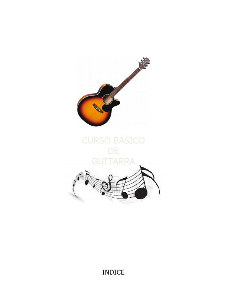 Curso Básico de Guitarra para Principiantes | PDF | Guitarras | Escala ...