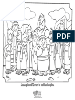 12 Disciples Coloring Page PDF