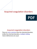 Acquired Coagulation Disorders