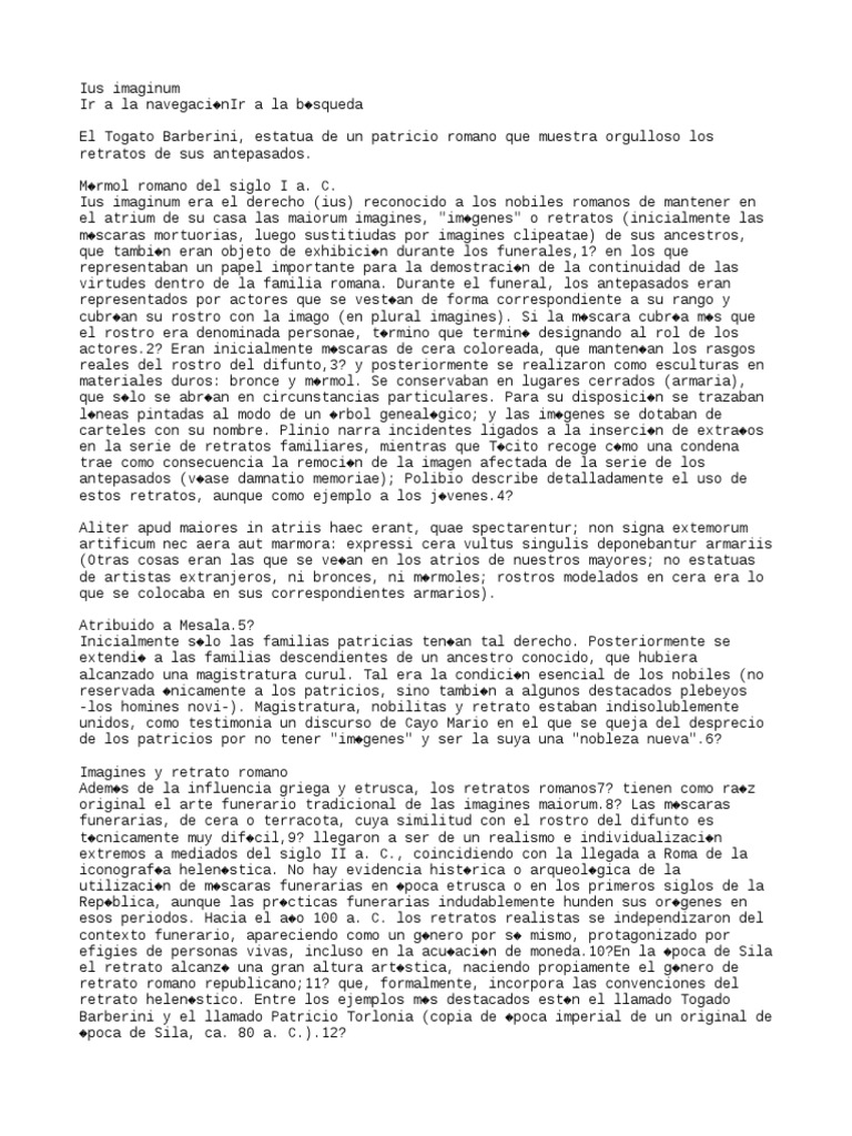 Ius Imaginum PDF Civilizaciones clásicas Roma antigua
