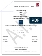 Ajmer Institute of Technology, Ajmer: Mobile Communication (Ericsson India Pvt. LTD.)