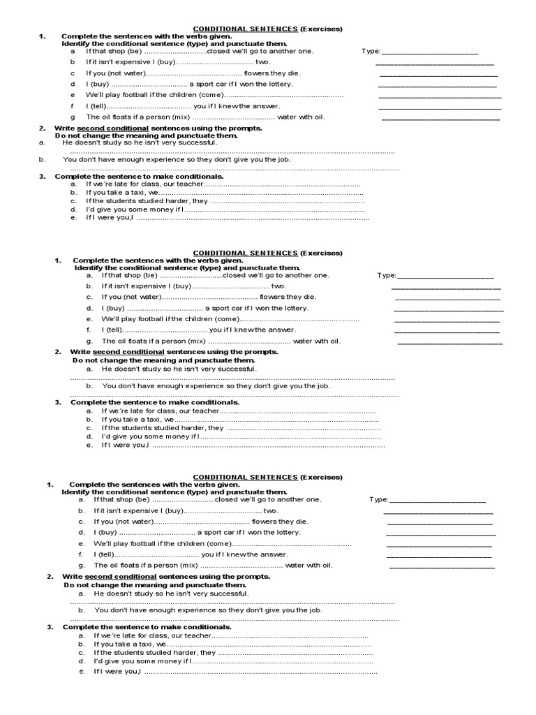 2014-conditional-sentences-exercises-pdf-sentence-linguistics