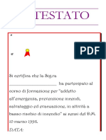 Attestato Antincendio PDF