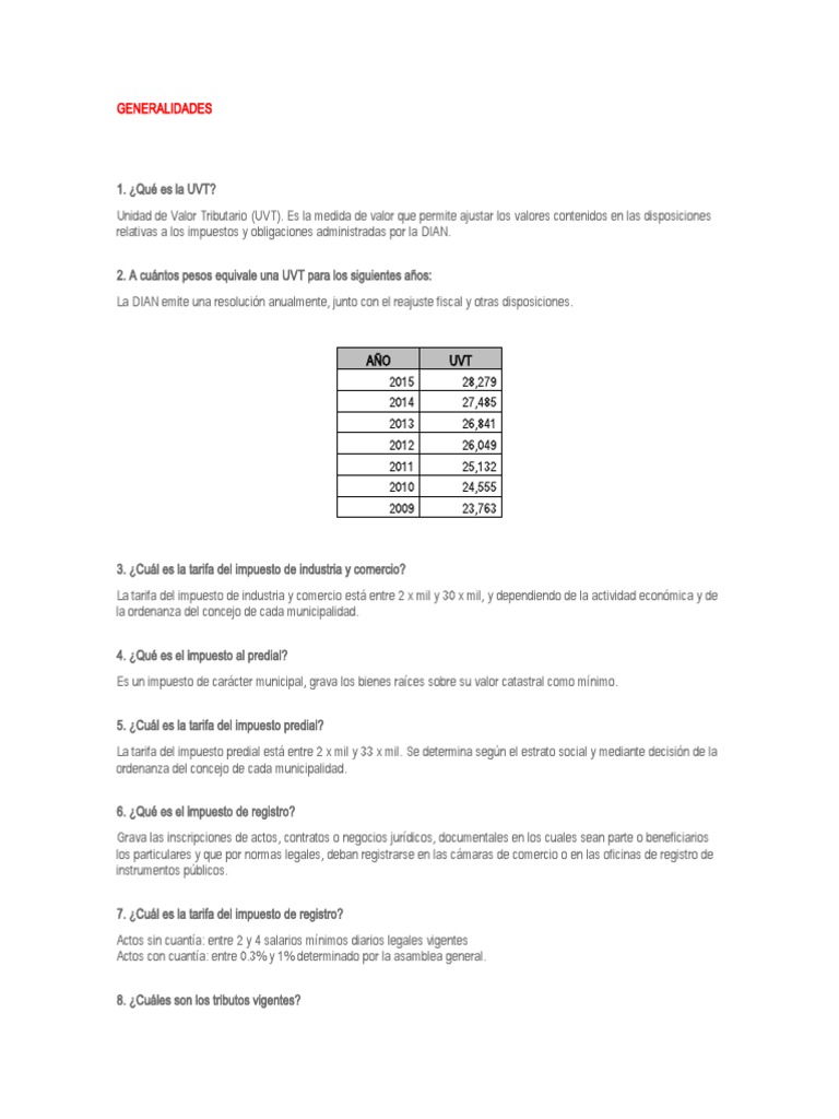 Guía Completa sobre Impuestos en Colombia | PDF | Impuestos | Impuesto ...