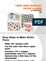 Prepare and Display Petit Fours: D1.HPA - CL4. 02