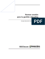 Normas Usuales para La Gestión Educativa Pcia de Bs. As.