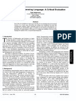 Java as First Programming Language: Critical Evaluation of Its Suitability