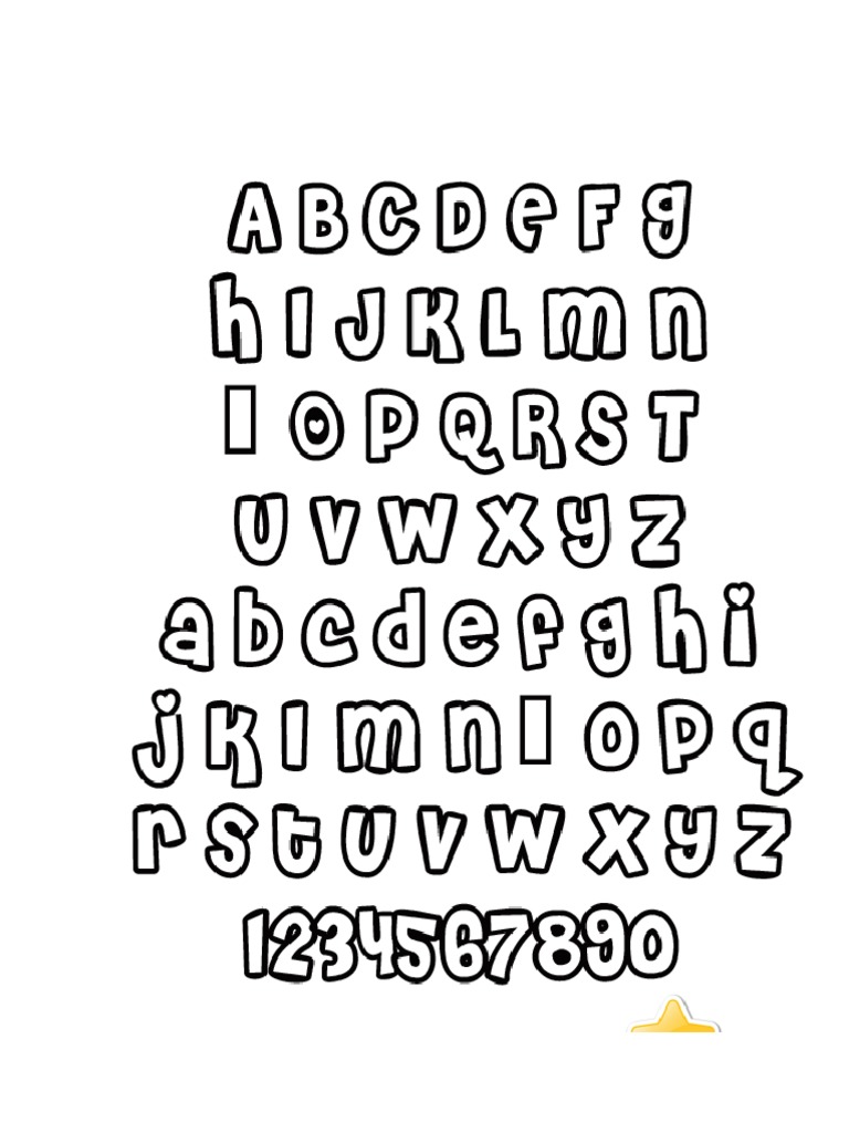 Letras para Calcar | PDF