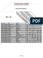 Stu - Ge Stu - Ge: Listes Des Etudiants