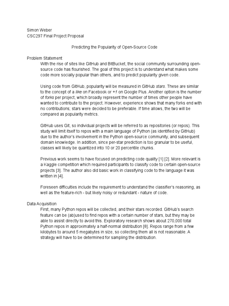 297 Proposal | PDF | Python (Programming Language) | Areas Of Computer ...