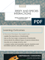 Biodiversity and Species Interactions: Edrafel Claudeen M. Manoy, LPT