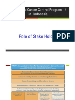 National Cancer Control Program in Indonesia, Role of Stake Holder