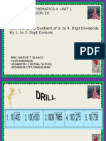 MATH Q1 Lesson 20 Estimating The Quotient of 3-To 4-Digit Dividends... Marvietblanco