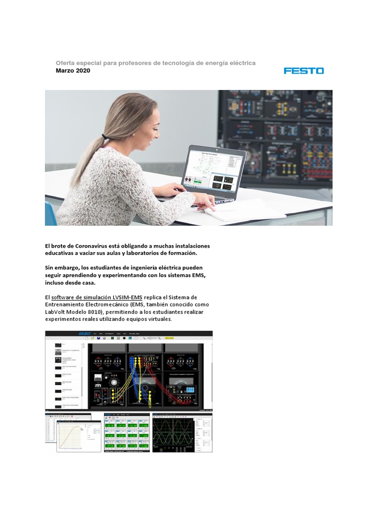 Free Access To LVSIM-EMS ES | PDF | Corriente alterna | Motor eléctrico