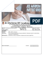 01 12 19 - SR - Chaina II - SR.C IPL - SR - IPL IC - BT 1 - Jee Adv (2014 P2) - RPTA 12 - Q.PAPER PDF