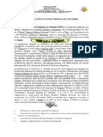 Actividad 2 - Organización Nacional Indígena de Colombia - Grado Sexto