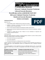 L1 ISO L2 Recertification Form Reinforced Concrete 1