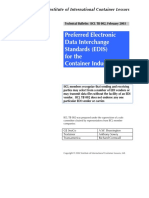 Preferred Electronic Data Interchange Standards (EDIS) For The Container Industry