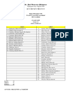 Class List of Jordan PDF