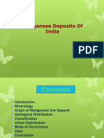 Manganeese Deposits of India