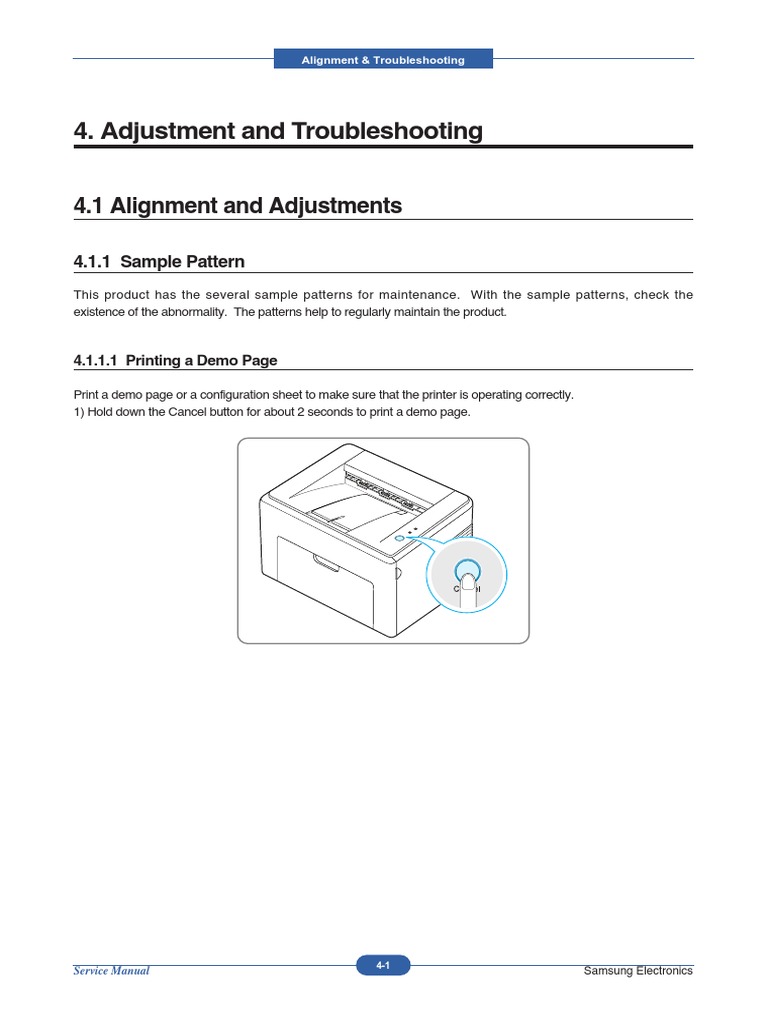 Samsung Printer Alignment Guide | PDF | Manufactured Goods | Equipment