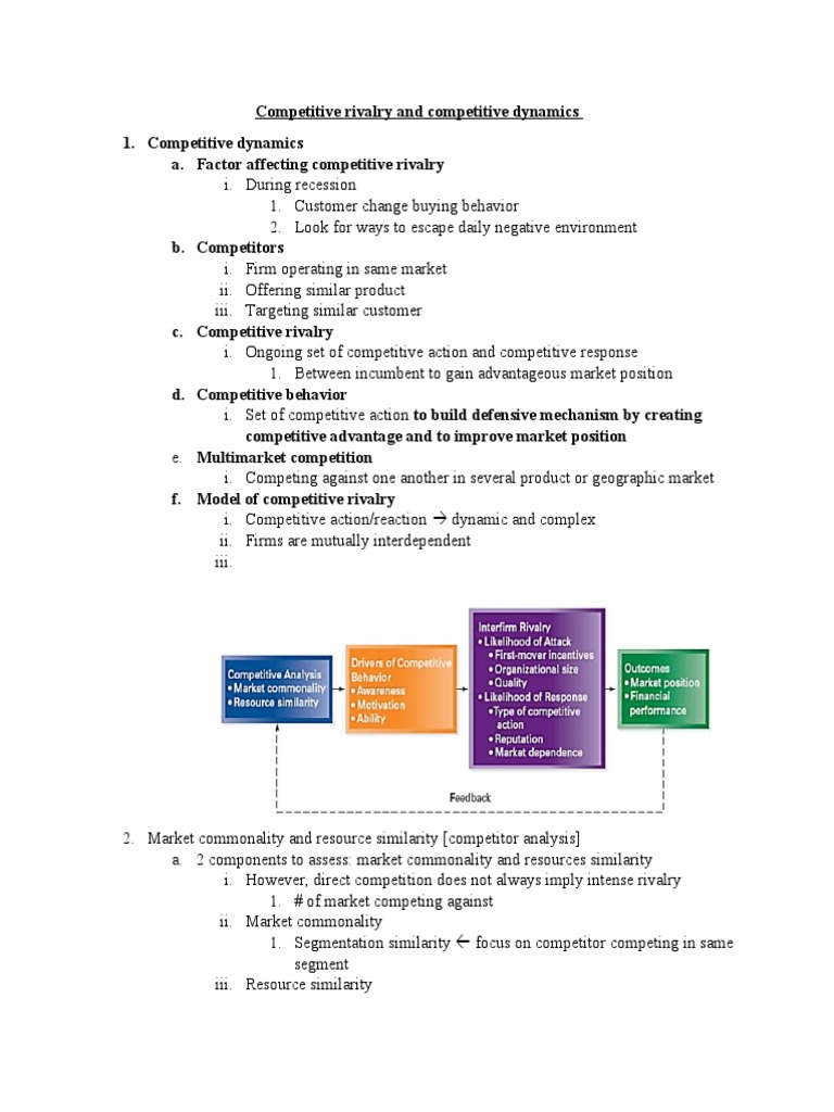 Understanding Competitive Rivalry Dynamics | PDF | Competition ...
