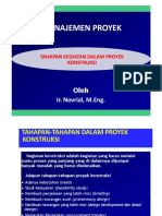 Tahapan Kegiatan Proyek Konstruksi