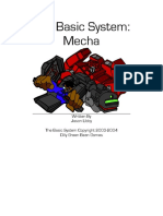 The Basic System: Mecha: Written by Jason Libby Dilly Green Bean Games