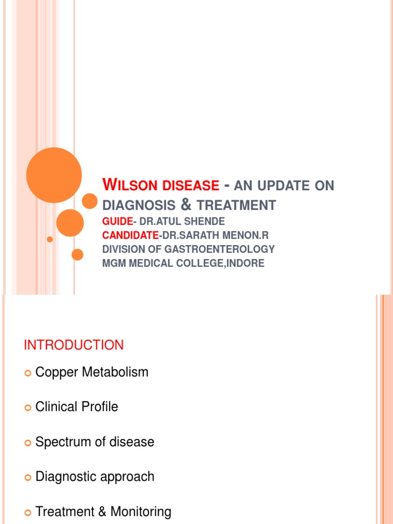 Wilson Disease: Diagnosis & Treatment Guide | PDF | Hepatitis | Liver