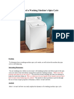 Dynamics of A Washing Machine