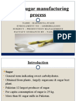 Sugar Manufacturing Process