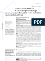 OPTH 80503 Effect of Alcaftadine 0 25 On Ocular Itch Associated With S - 050215