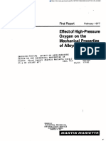 Effect of High-Pressure Oxygen On The Mechanical Properties of Alloys