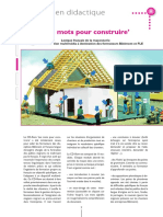 Article - Les Mots Pour Construire E.L PDF