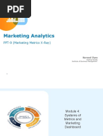 Marketing Analytics: PPT-9 (Marketing Metrics X-Ray)