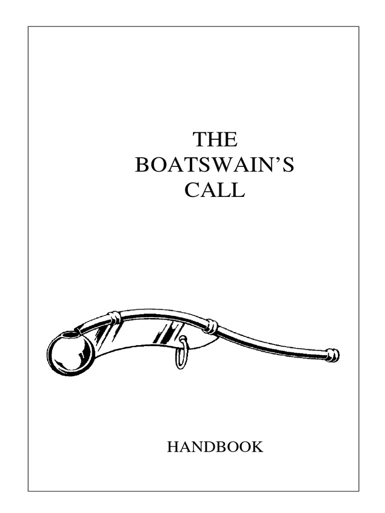 THE Boatswain'S Call Handbook PDF Navies Violence