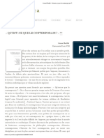 Lionel Ruffel - Qu'est-Ce Que Le Contemporain - PDF
