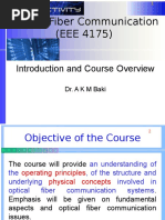 Optical Fiber Communication (EEE 4175) : Introduction and Course Overview