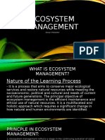 Ecosystem Management: Group 3 Presentor