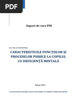 caracteristicile fct u0219i proceselor la copilul cu def  mint