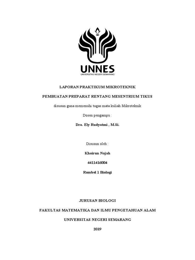 Preparat Rentang Mesenterium Tikus | PDF