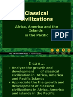 Classical Civilizations: Africa, America and The Islands in The Pacific